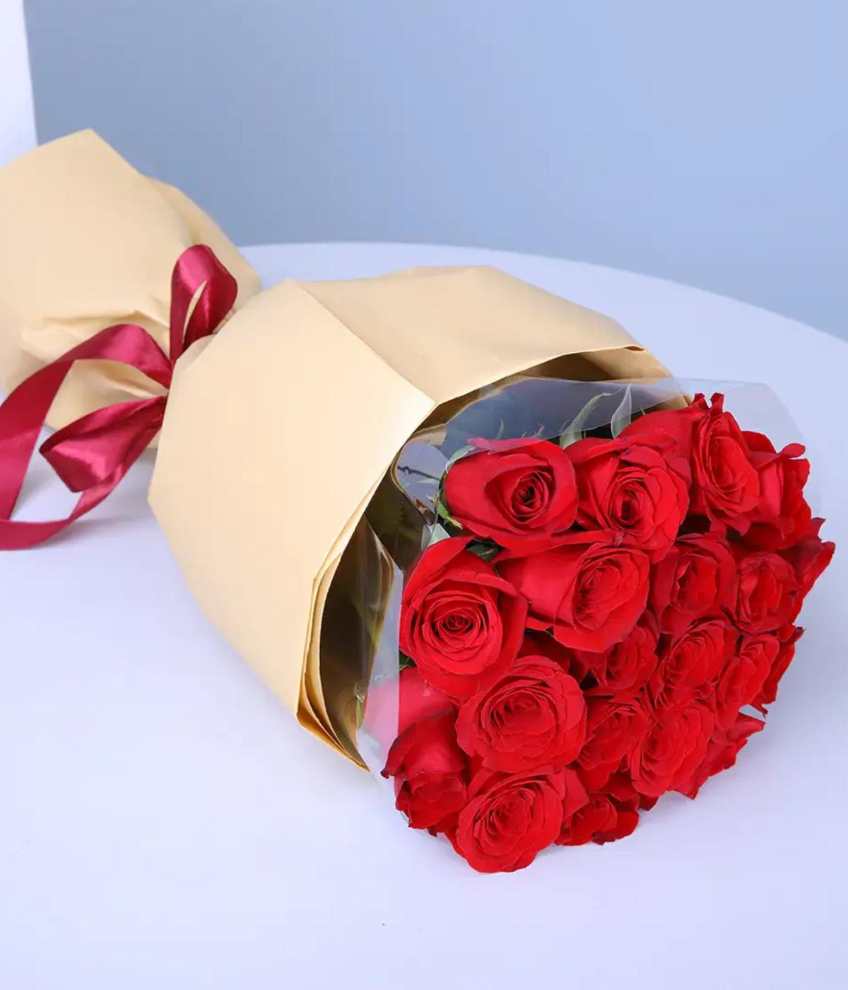 Propose with Red Bouquet
