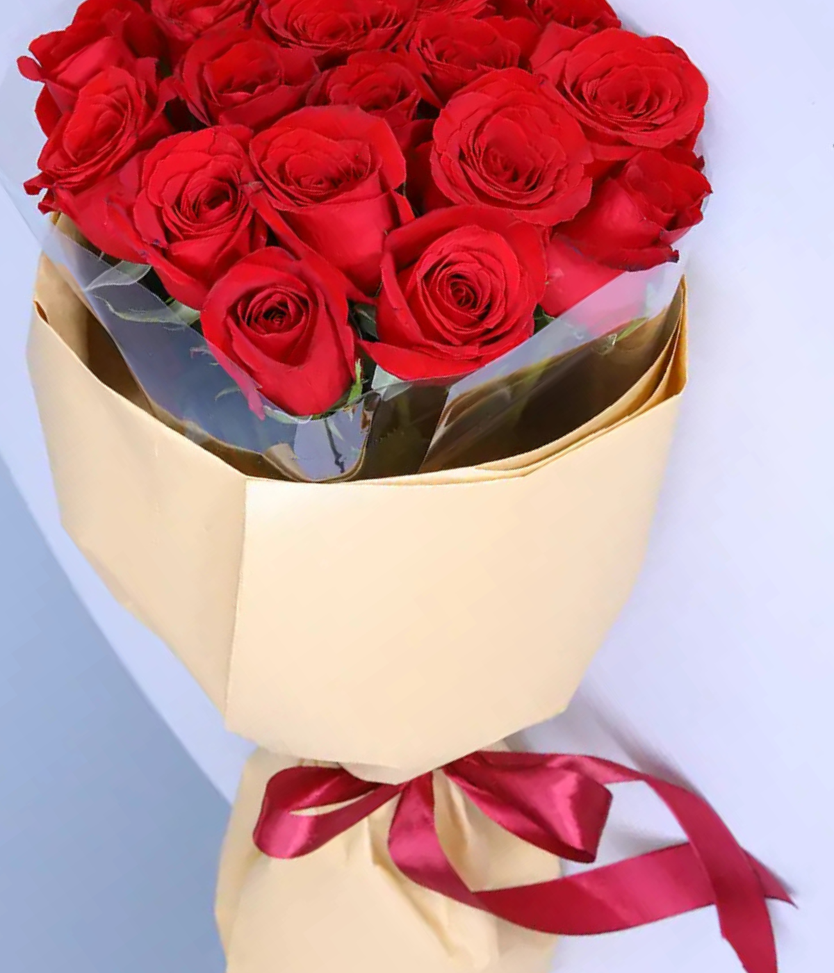 Propose with Red Bouquet
