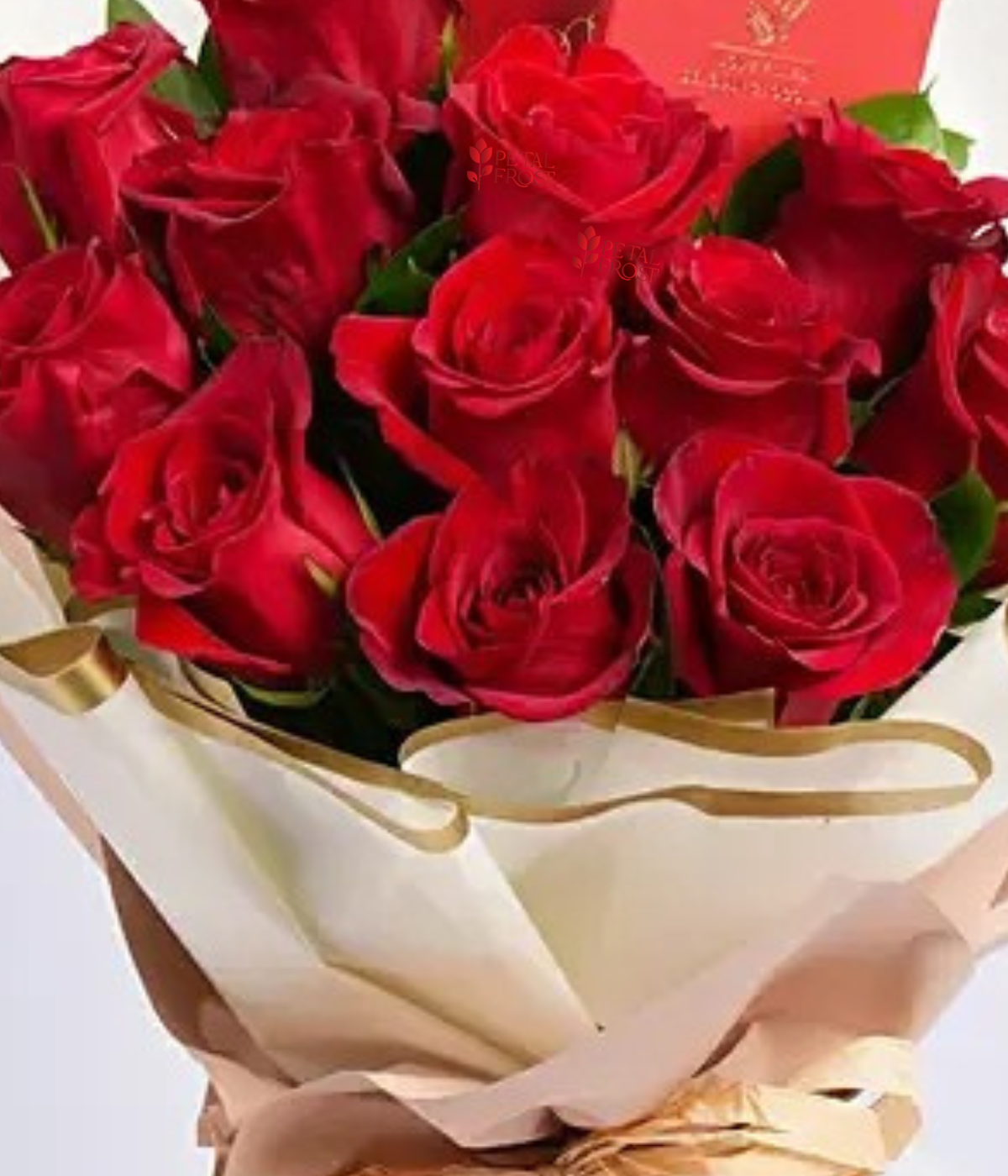 12 Roses and Chocolates Bars Bouquet