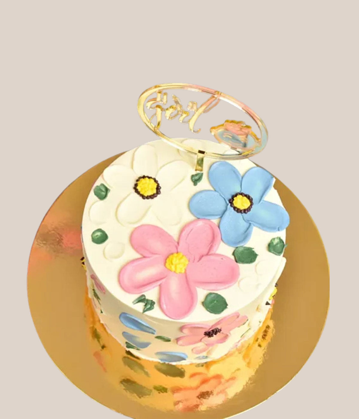 Welcome Princess Gift Combo | Fresh Flowers & Sweet Cake Surprise for Baby Girl