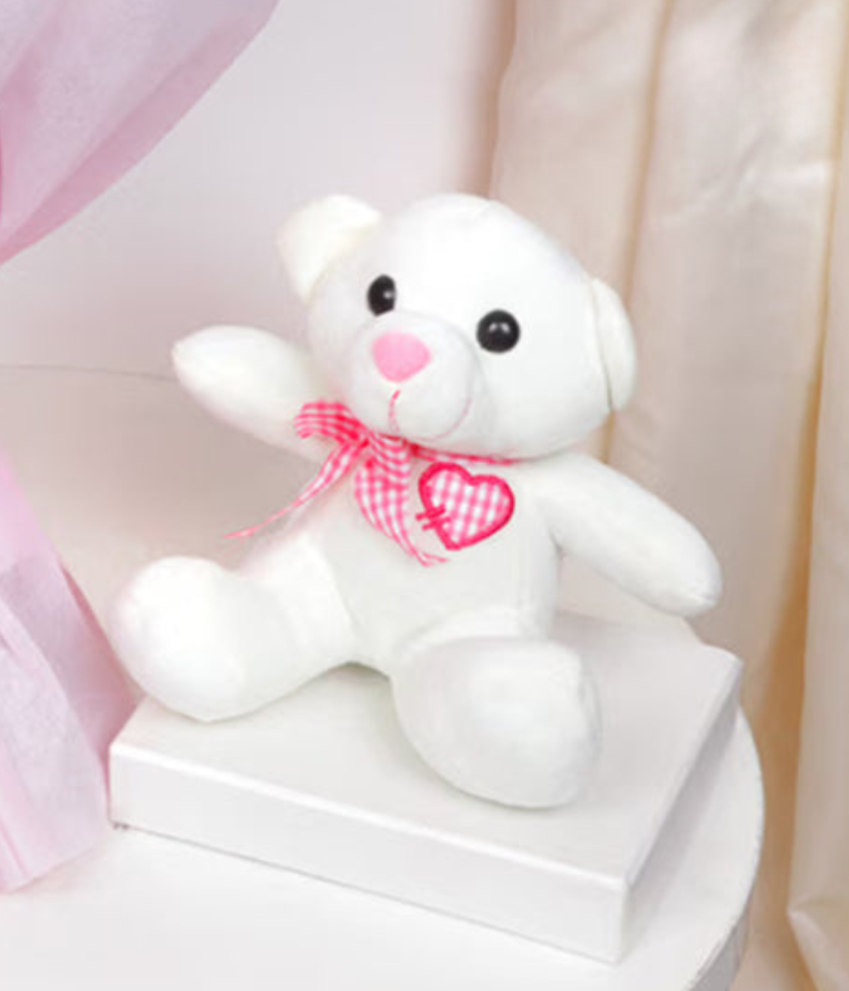 21 Fresh Pink Roses Bouquet with Teddy Bear