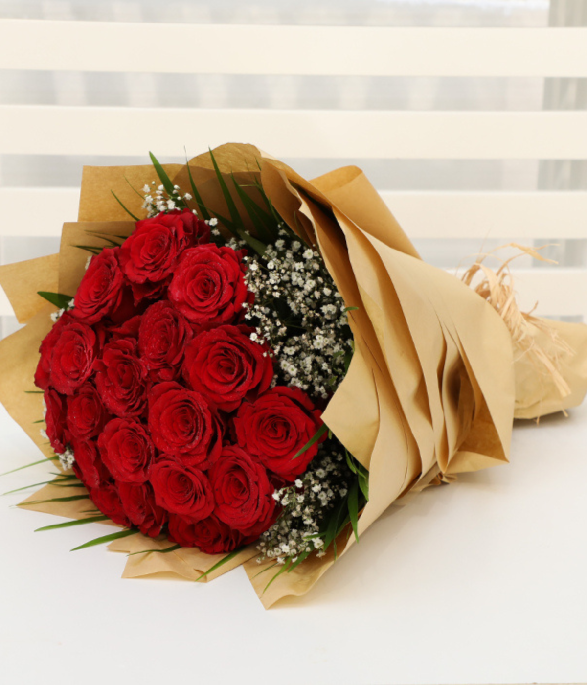 Hand Bouquet of Bewitching Red Roses