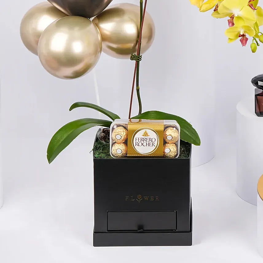 Special Graduation Gift Box | Flowers, Chocolates, Perfume & Cake Set