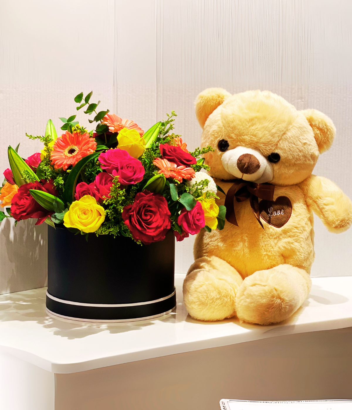 Fresh Flowers & Teddy Bear | Perfect Gift for Any Occasion