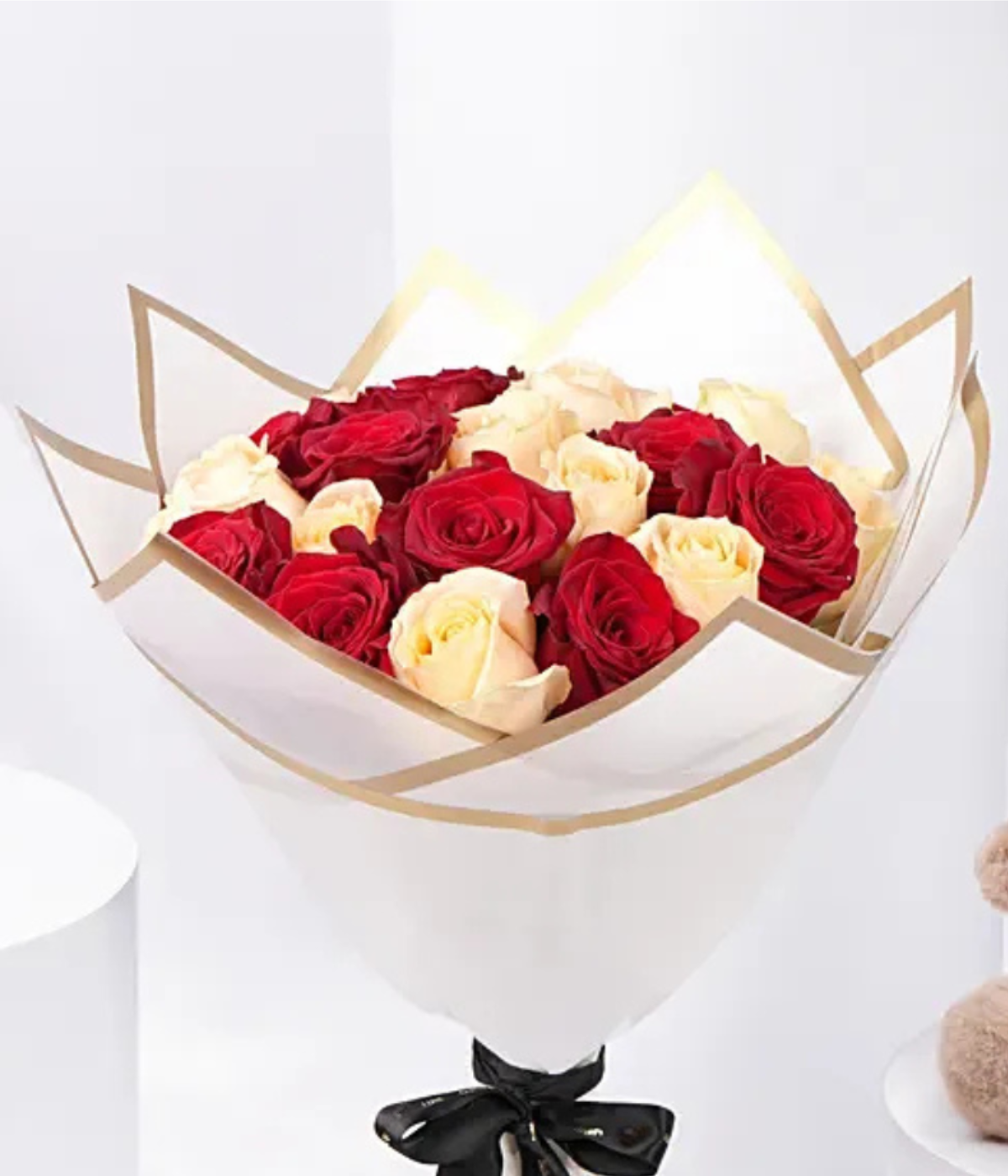 Fresh Roses & Teddy Bear Combo | Valentine’s Day Surprise