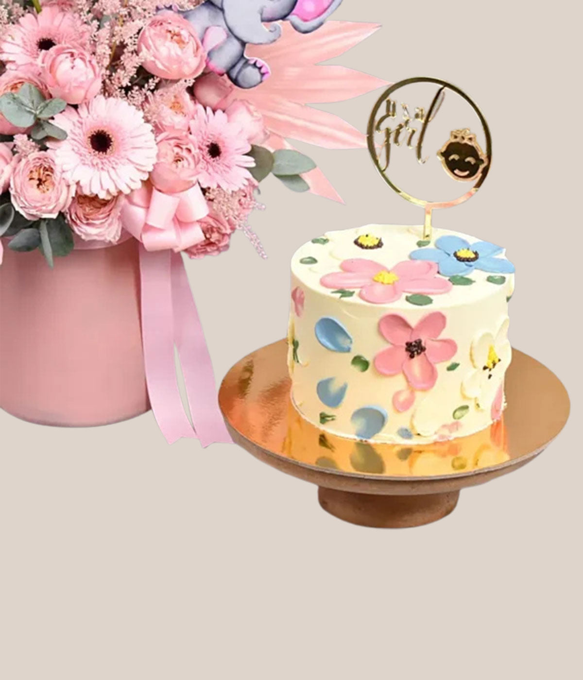 Welcome Princess - Charming Flowers And Sweet Cake Surprise