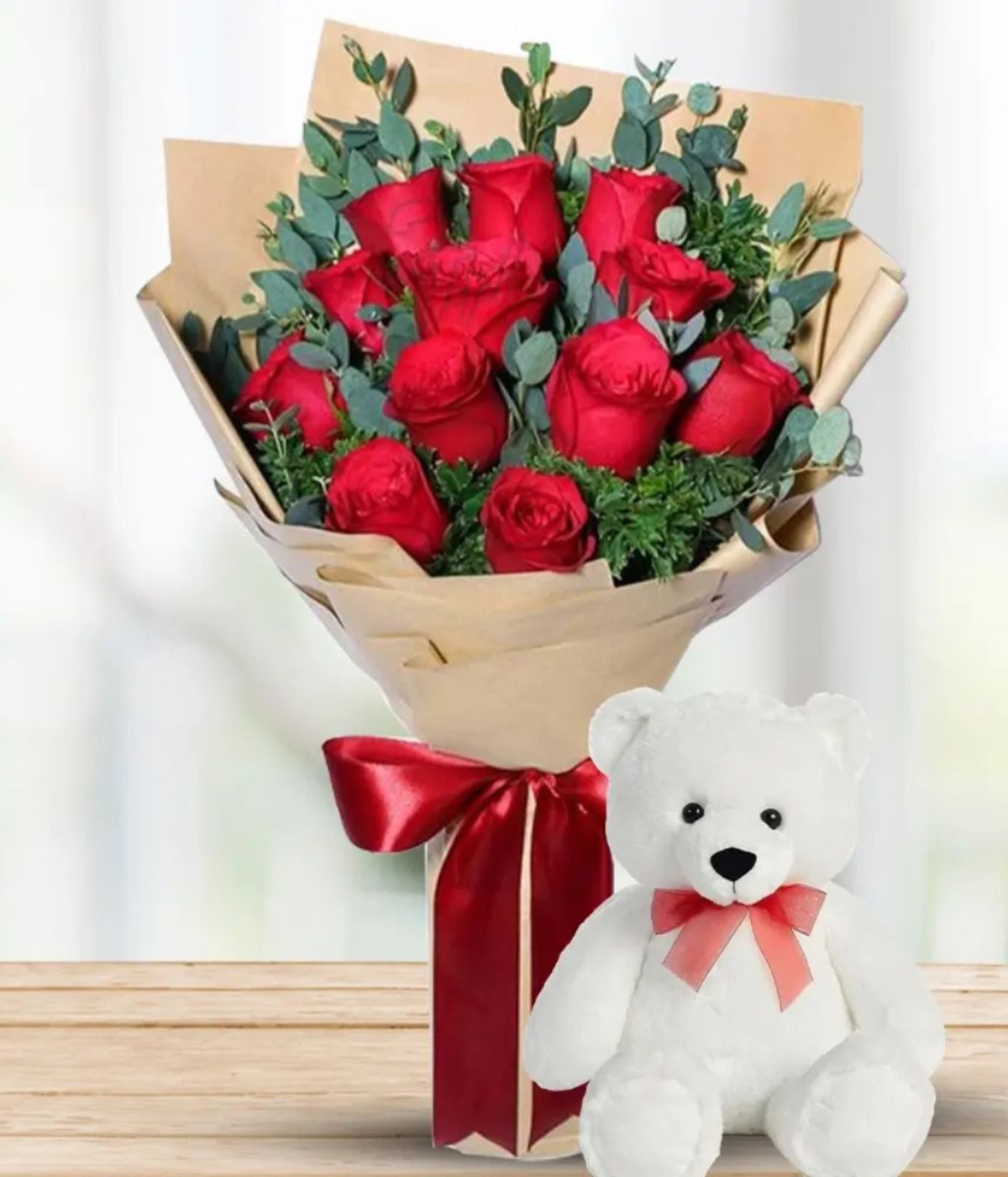 Scarlet Love Bear Gift Box | Romantic Surprise for Your Loved One