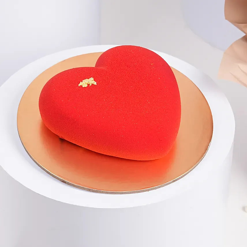 Love Expression Valentine Combo | 12 Red Roses & Chocolate Cake Gift